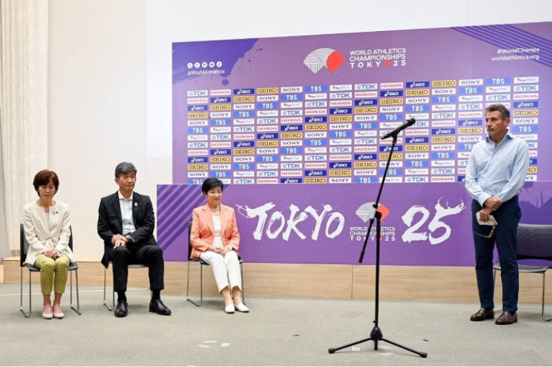 こどもに夢を届ける大会に向けた取組について ワールドアスレティックスから Kids’Athleticsの表彰状を授与