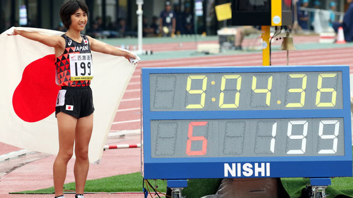 女子3000mで田中希実選手が大会新記録で優勝!