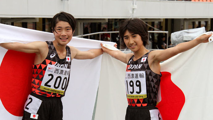 女子3000m決勝は日本のワンツー!