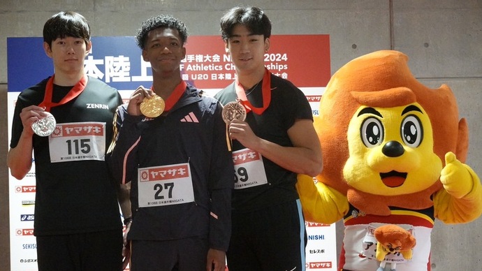 【第108回日本選手権】男子110mH 表彰式