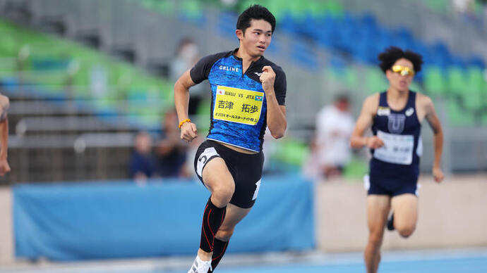 【GPシリーズ2024・オールスターナイト陸上】吉津拓歩(ジーケーライン)が男子400mで優勝
