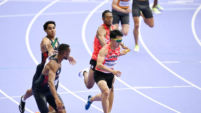 【パリオリンピック】男子4×400mリレー予選・中島佑気ジョセフ/川端魁人/佐藤風雅/佐藤拳太郎