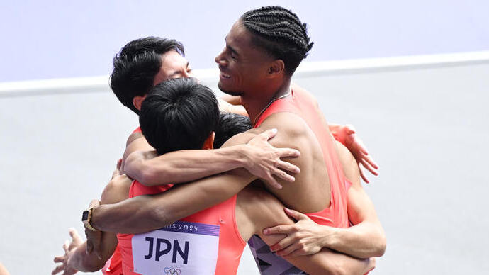 【パリオリンピック】男子4×400mリレー予選・中島佑気ジョセフ/川端魁人/佐藤風雅/佐藤拳太郎