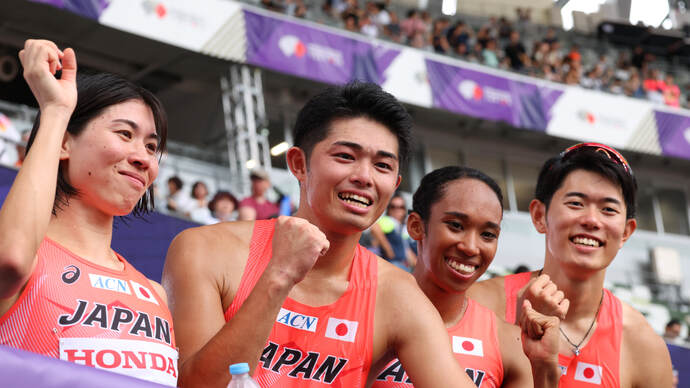 【東京2025世界陸上】DAY1 混合4×400mリレー 予選 日本新記録で決勝へ!