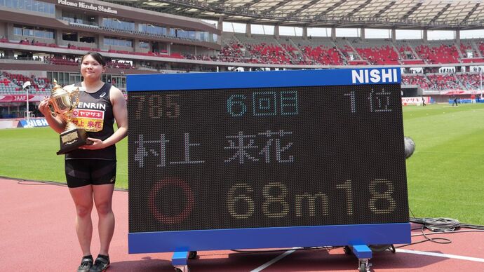 【第110回日本選手権】女子ハンマー投 優勝 村上来花(ゼンリン・福岡)コメント